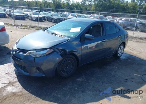 2015 Toyota Corolla Le из США, поврежденный, VIN 2T1BURHE6FC433631